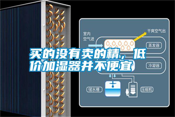買的沒有賣的精,低價加濕器并不便宜