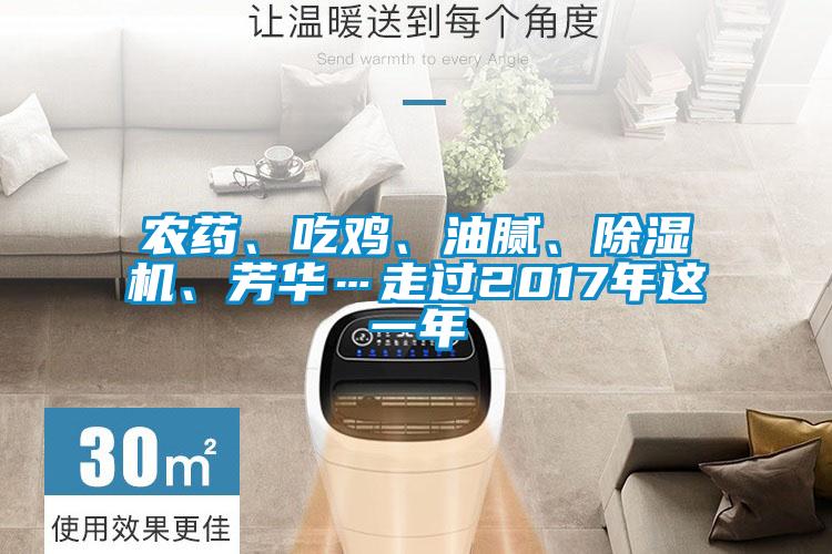 農藥、吃雞、油膩、除濕機、芳華…走過2017年這一年