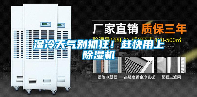 濕冷天氣別抓狂！趕快用上除濕機