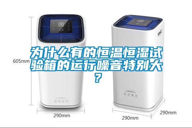 為什么有的恒溫恒濕試驗箱的運行噪音特別大?