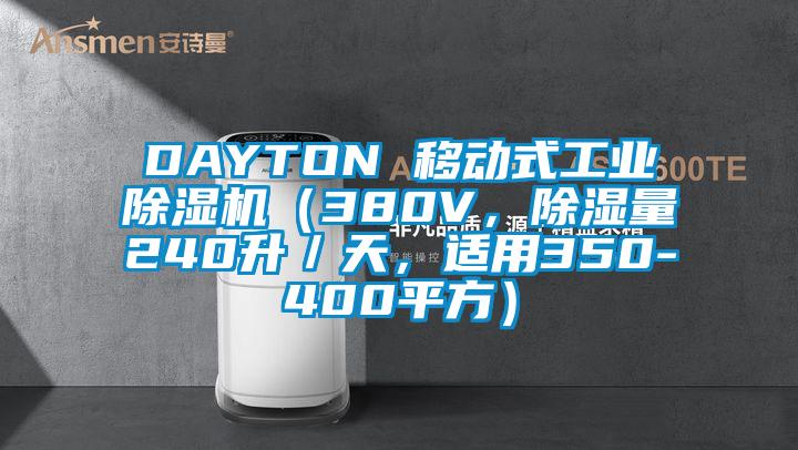 DAYTON 移動式工業除濕機（380V，除濕量240升／天，適用350-400平方）