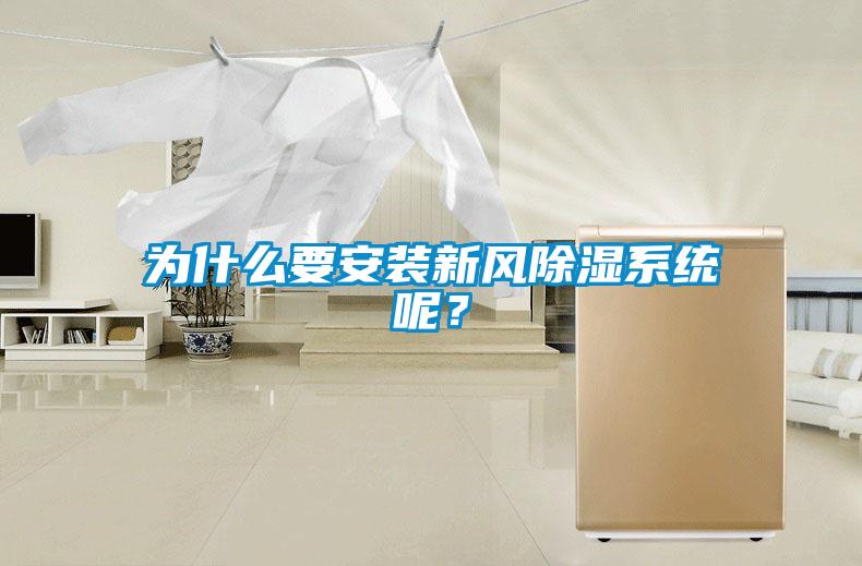 為什么要安裝新風除濕系統(tǒng)呢?