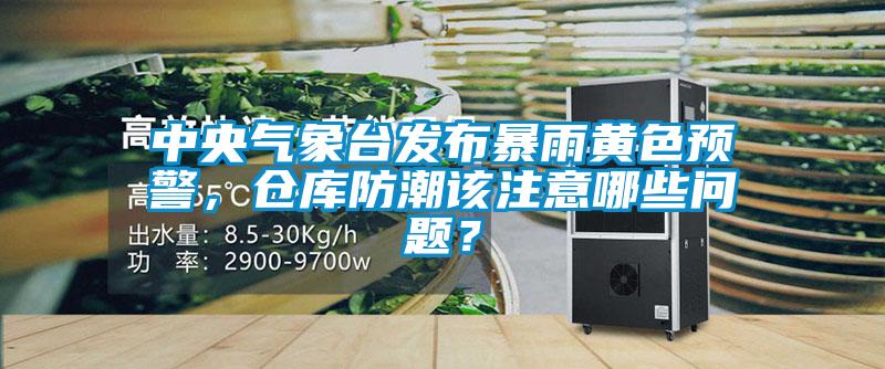 中央氣象臺發布暴雨黃色預警，倉庫防潮該注意哪些問題？