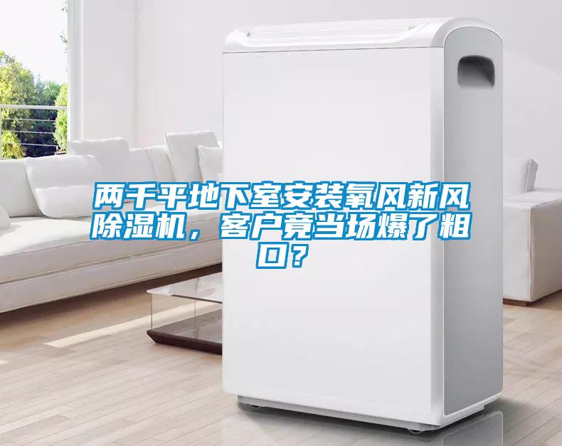 兩千平地下室安裝氧風(fēng)新風(fēng)除濕機，客戶竟當場爆了粗口？