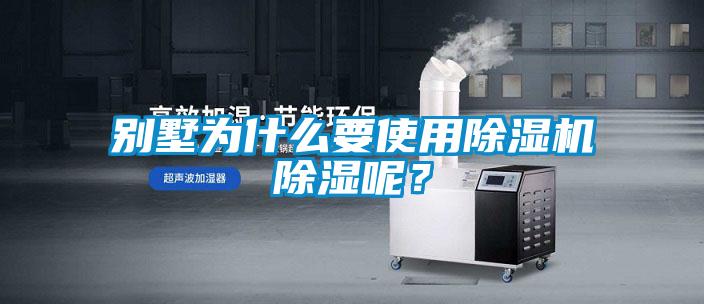別墅為什么要使用除濕機(jī)除濕呢?