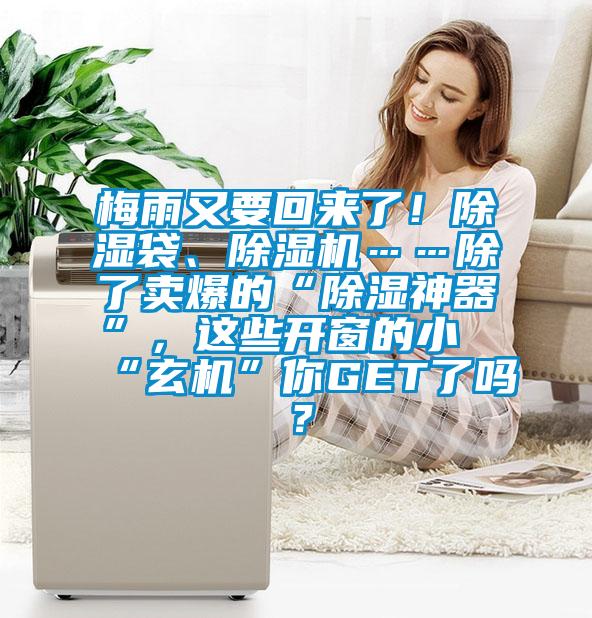 梅雨又要回來了!除濕袋、除濕機……除了賣爆的“除濕神器”,這些開窗的小“玄機”你GET了嗎?