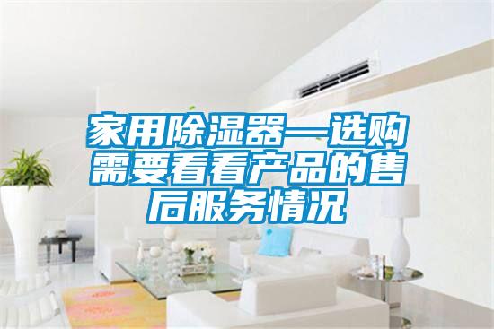 家用除濕器—選購(gòu)需要看看產(chǎn)品的售后服務(wù)情況