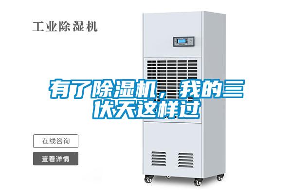 有了除濕機，我的三伏天這樣過