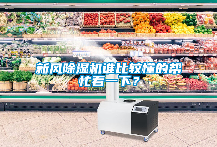 新風(fēng)除濕機(jī)誰(shuí)比較懂的幫忙看一下？
