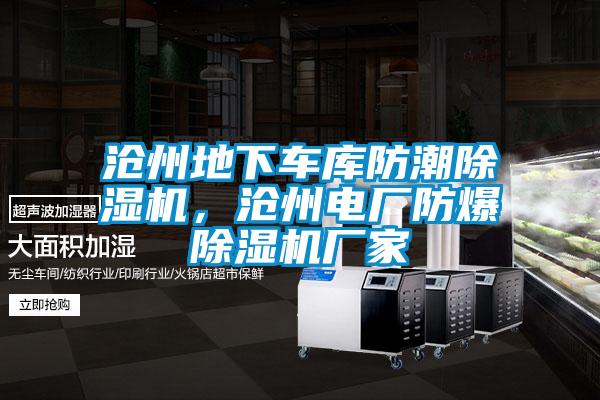 滄州地下車庫防潮除濕機，滄州電廠防爆除濕機廠家