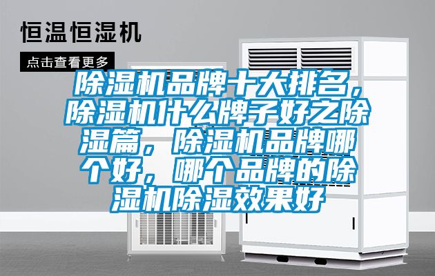 除濕機品牌十大排名,除濕機什么牌子好之除濕篇,除濕機品牌哪個好,哪個品牌的除濕機除濕效果好