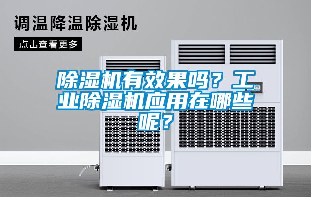 除濕機有效果嗎？工業除濕機應用在哪些呢？